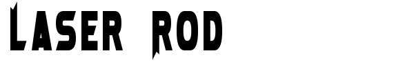 Laser Rod font preview